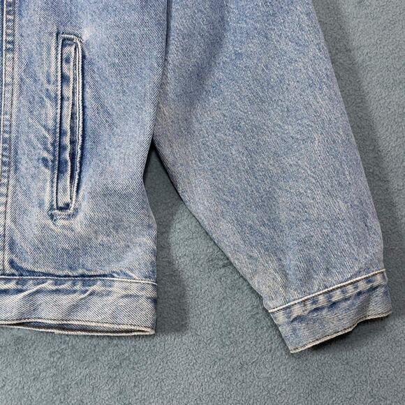 Harley-Davidson Vintage Denim Jacket American Eagle Embroidered Women's Medium - Picture 6 of 10